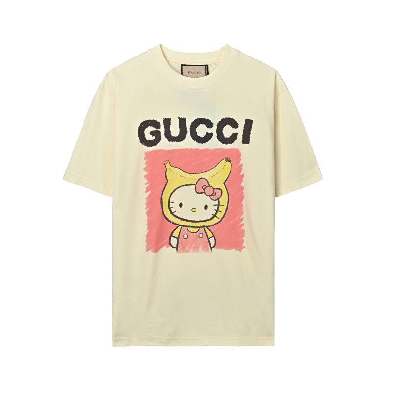 Gucci Hello Kitty Graphic White T-Shirt view