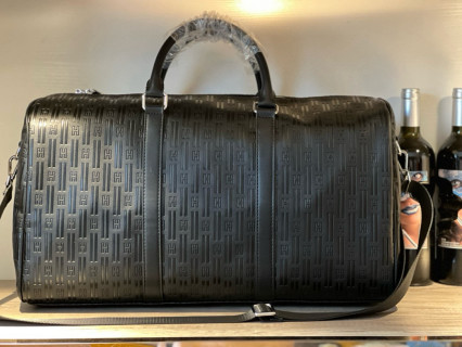 Hermès Black H-Logo Travel Duffel Bag 50cm view 2