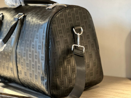 Hermès Black H-Logo Travel Duffel Bag 50cm view 7