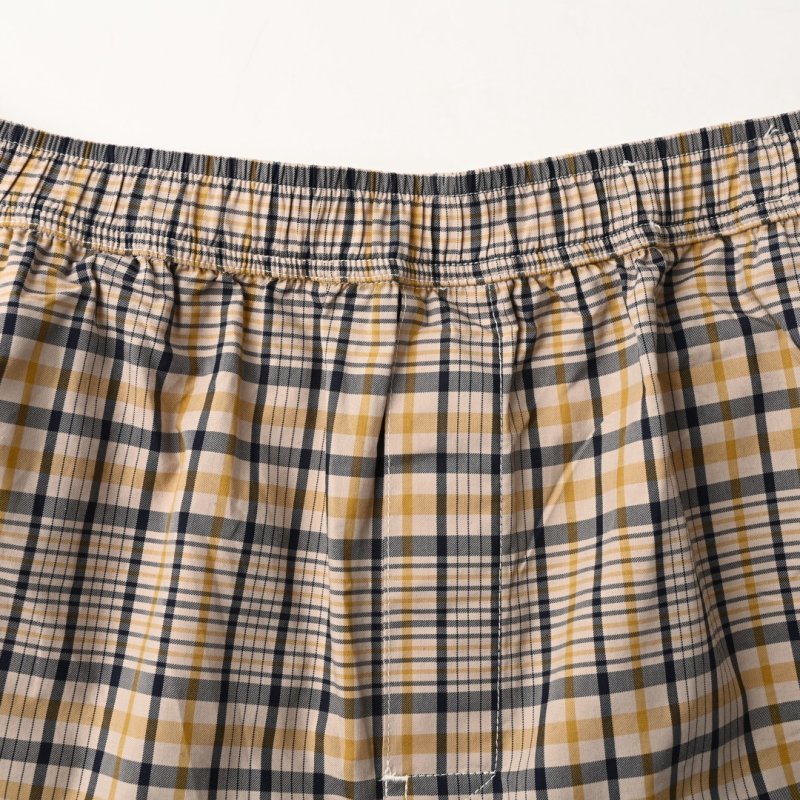 Beige Plaid Shorts - Premium Relaxed Fit view