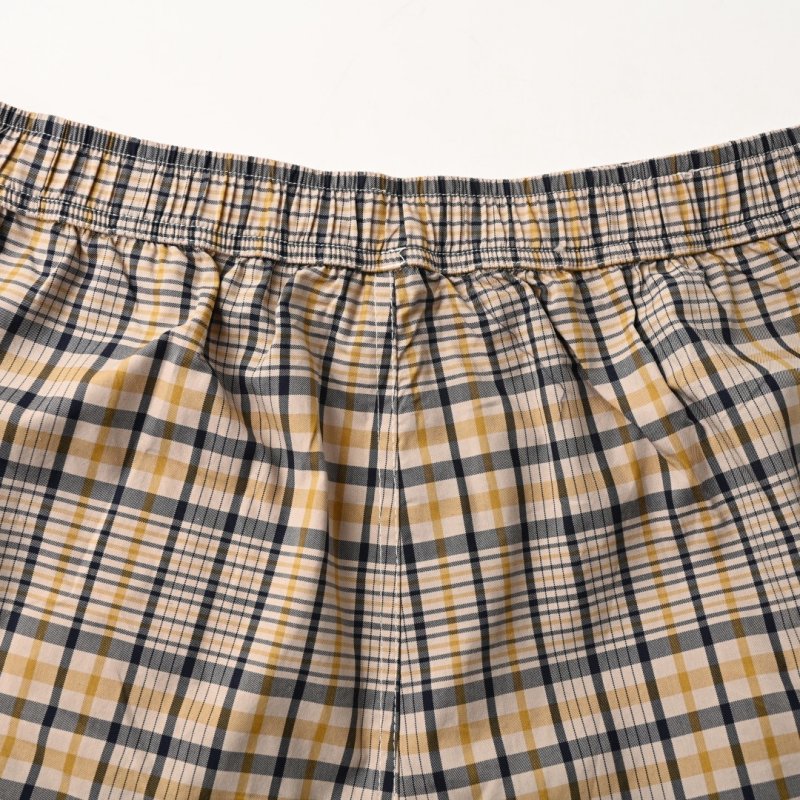 Beige Plaid Shorts - Premium Relaxed Fit view