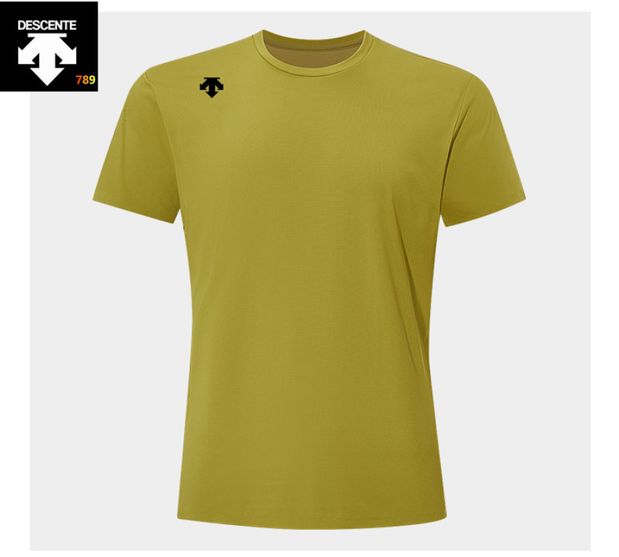 Descente Moisture-Wicking Crew Neck T-Shirt - Chartreuse