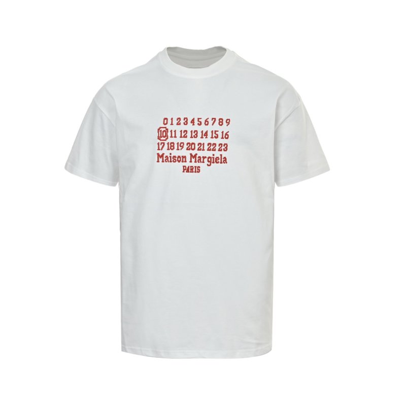 Maison Margiela Calendar Print White T-Shirt view