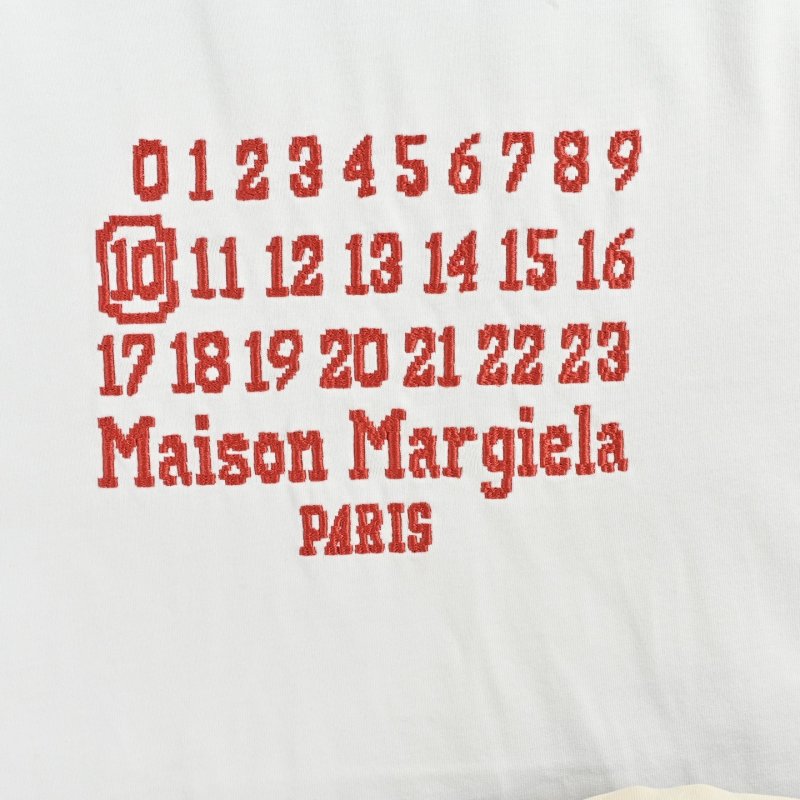 Maison Margiela Calendar Print White T-Shirt view