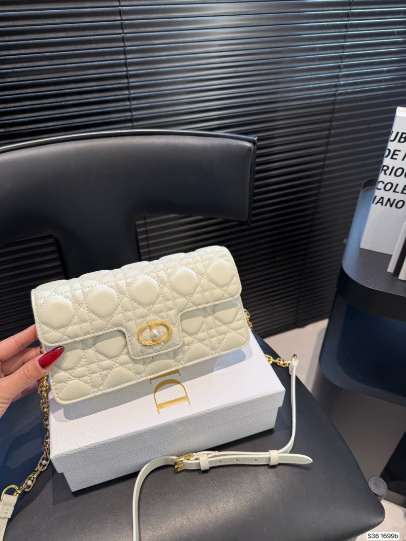 Dior Jolie Top Handle Mini Chain Bag Cream