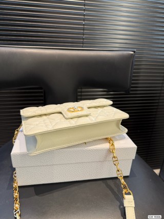 Dior Jolie Top Handle Mini Chain Bag Cream view 7