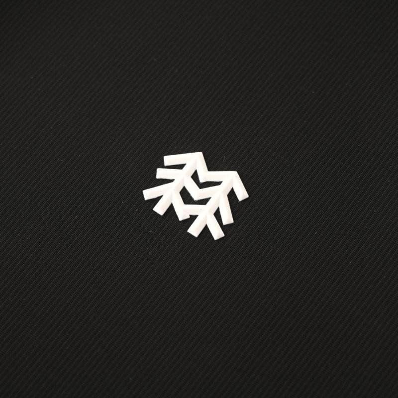 Black Minimalist Polo Shirt with Embroidered Logo view