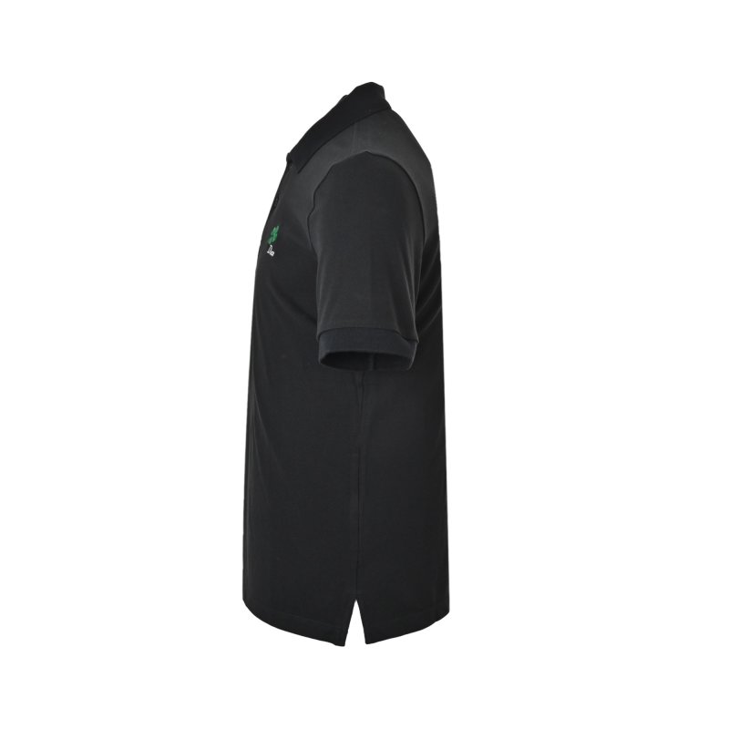 Dior Black Polo Shirt with Green Clover Embroidery view