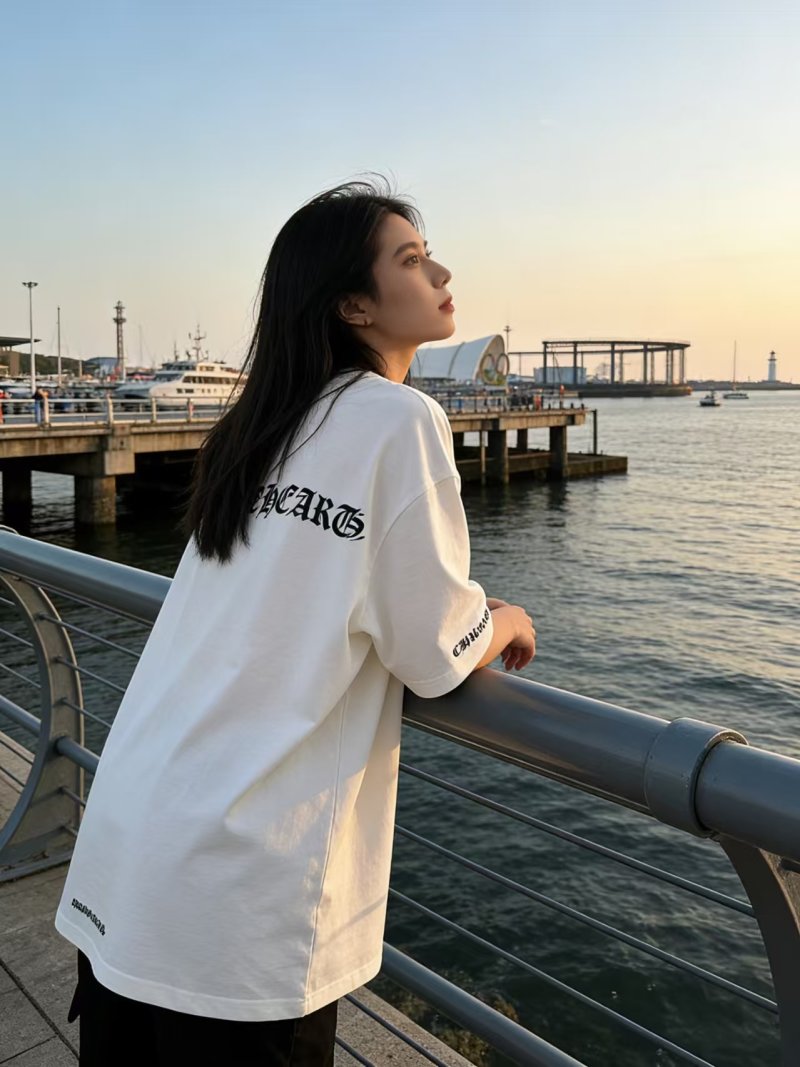Essentials White Oversized Logo T-Shirt