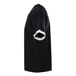 Miu Miu Contrast Collar Logo Embroidered T-Shirt Black view 2
