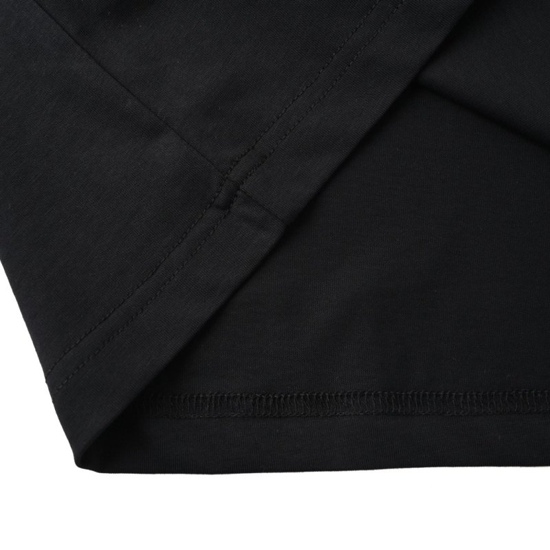 Miu Miu Black Crewneck Short Sleeve T-Shirt with White Trim view