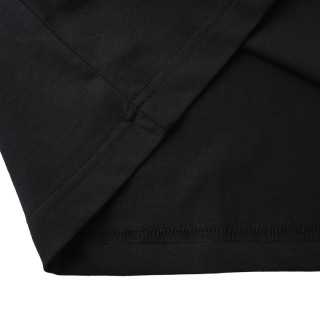 Miu Miu Contrast Collar Logo Embroidered T-Shirt Black view 5