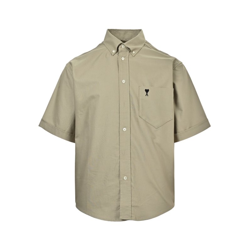 Burberry Beige Short-Sleeve Oxford Shirt view