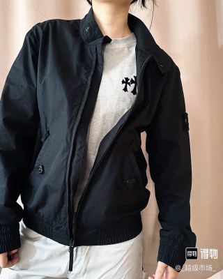 Stone Island Black Nylon Overshirt Jacket view 3