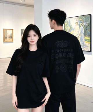 Black Minimalist Short Sleeve T-Shirt view 9