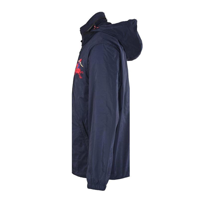 Burberry Black Lightweight Windbreaker with Embroidered Logo view