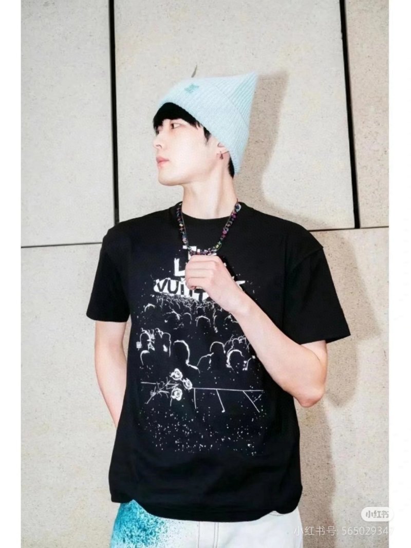 Black Graphic Print Short Sleeve T-Shirt