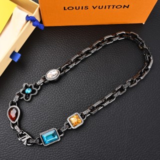 Louis Vuitton Paradise Stone Triple-Color Chain Necklace