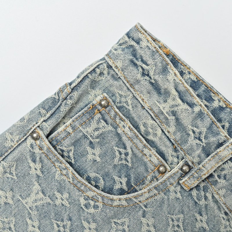 Louis Vuitton Monogram Denim Jeans Grey view
