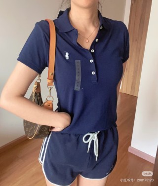 Polo Ralph Lauren Women's Navy Polo Shirt view 6