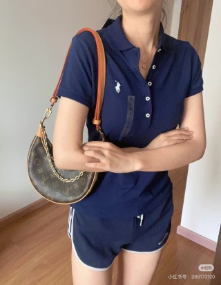 Polo Ralph Lauren Women's Navy Polo Shirt view 7