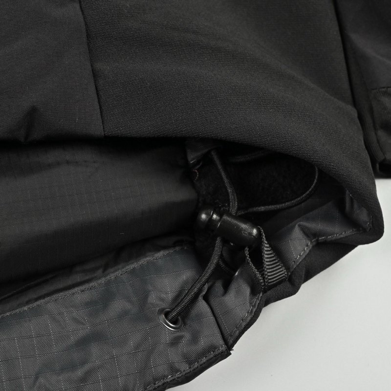 Essentials Black Puffer Jacket with Hood view