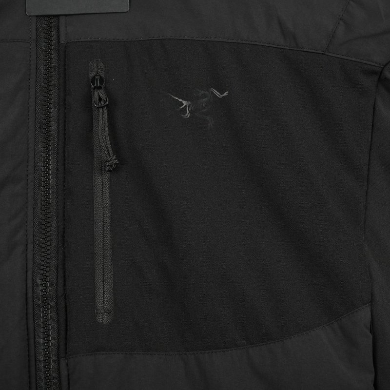 Essentials Black Puffer Jacket with Hood view