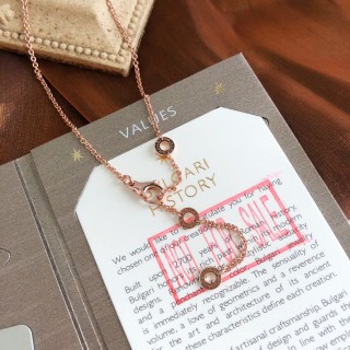 Bvlgari Rose Gold White Ceramic Pendant Necklace view 4