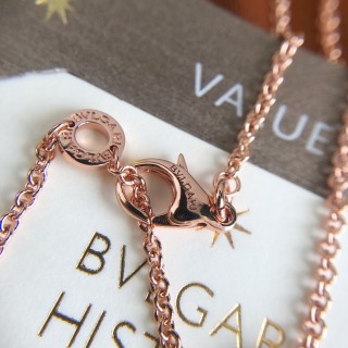 Bvlgari Rose Gold White Ceramic Pendant Necklace view 6