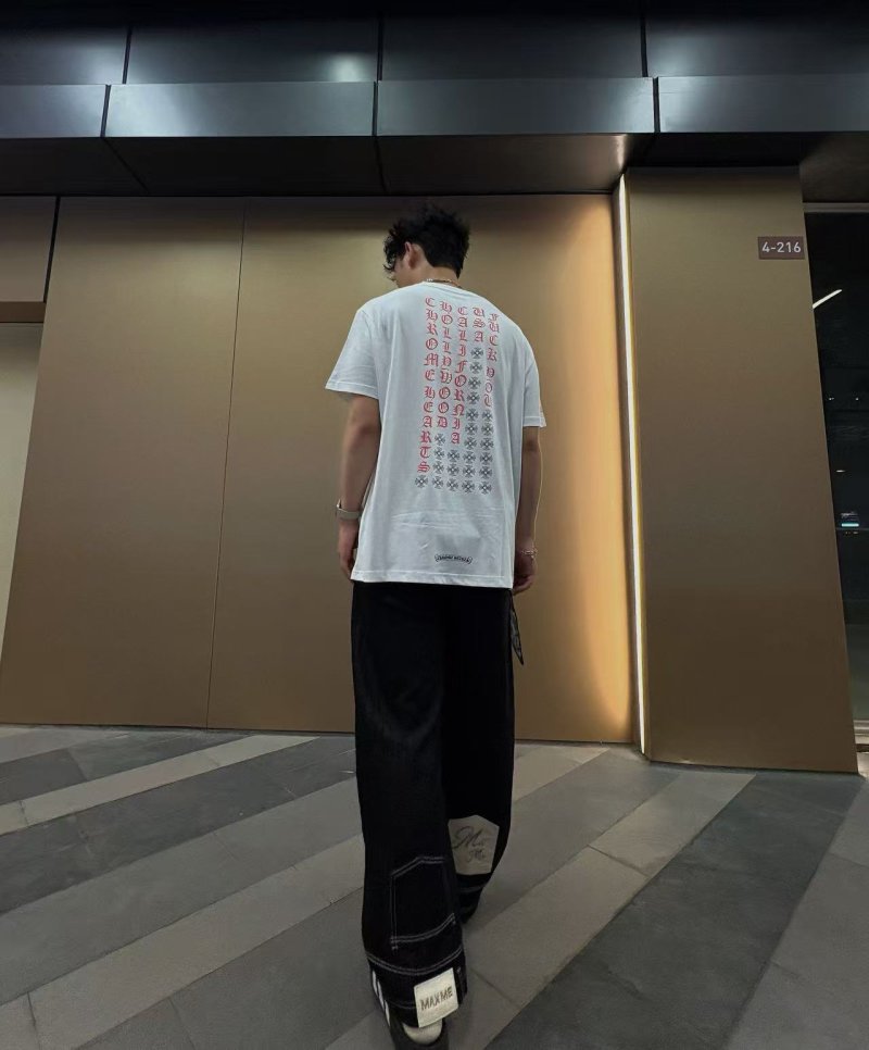 White Pocket Short Sleeve T-Shirt with Text Print view