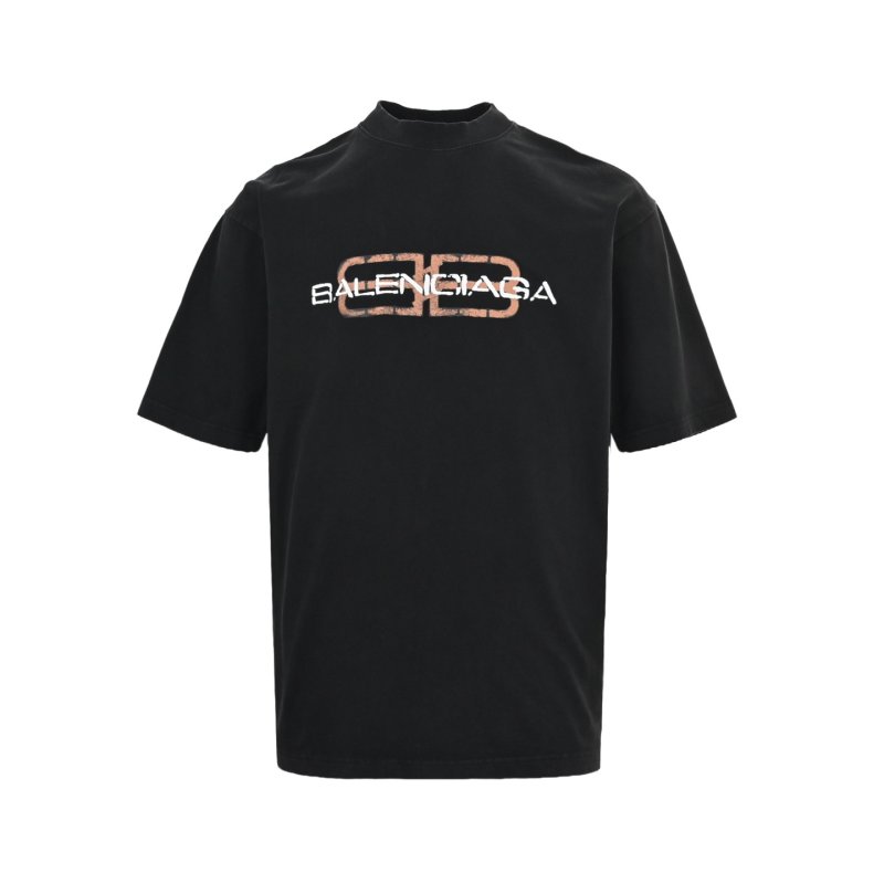 Balenciaga Black Logo Short Sleeve T-Shirt view