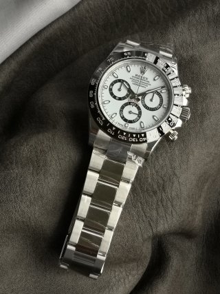 Rolex Daytona Cosmograph Panda Chronograph Steel Watch view 2