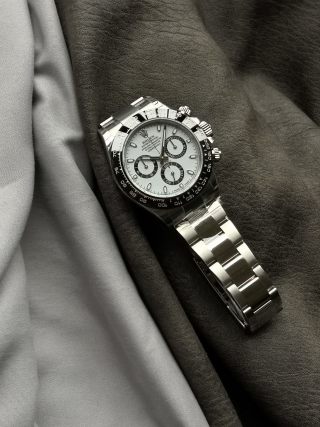 Rolex Daytona Cosmograph Panda Chronograph Steel Watch view 5