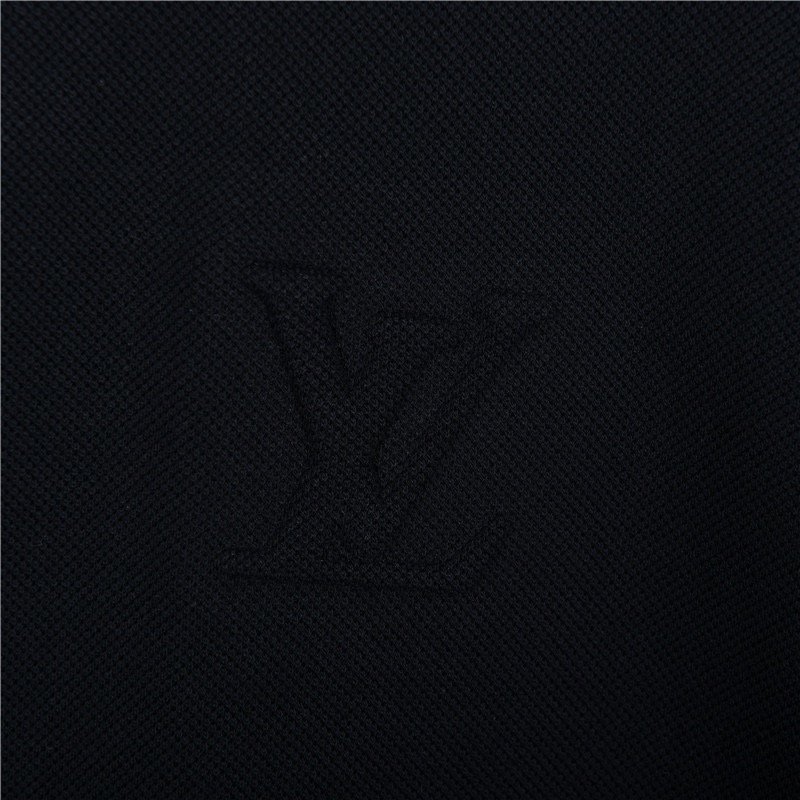Black Half-Zip Polo Short Sleeve Shirt view