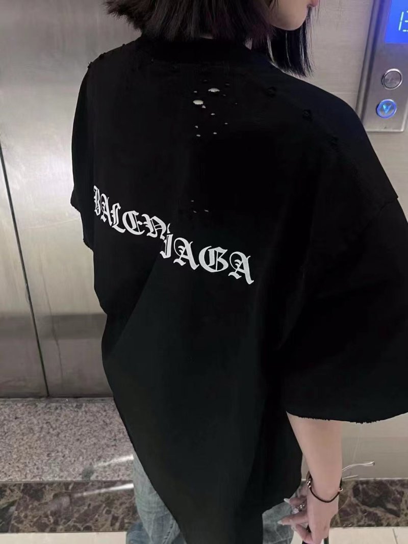 Balenciaga Black Logo T-Shirt view