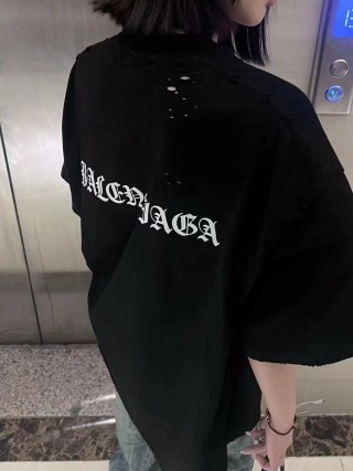 Balenciaga Black Logo T-Shirt view 2
