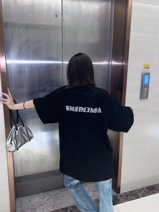 Balenciaga Black Logo T-Shirt view 3