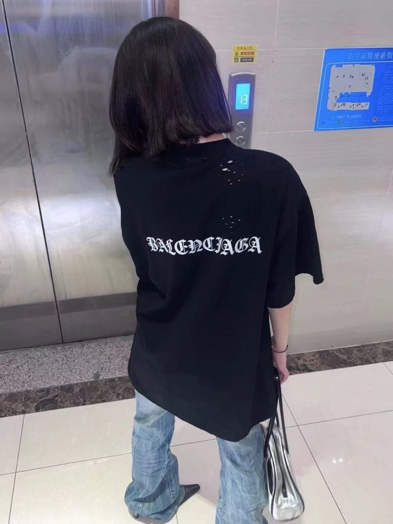 Balenciaga Black Logo T-Shirt view