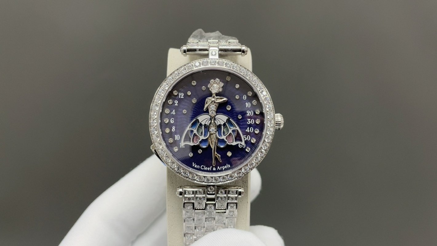 Van Cleef & Arpels Angel Wings Diamond Watch - Navy view