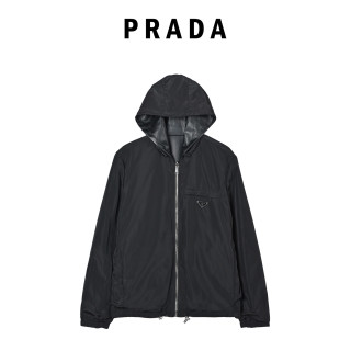 Prada Black Nylon Puffer Jacket view 11