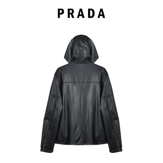 Prada Black Nylon Puffer Jacket view 12