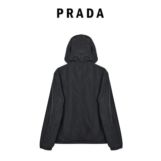 Prada Black Nylon Puffer Jacket view 13