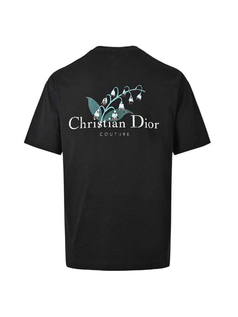 Christian Dior Couture Black Graphic T-Shirt view