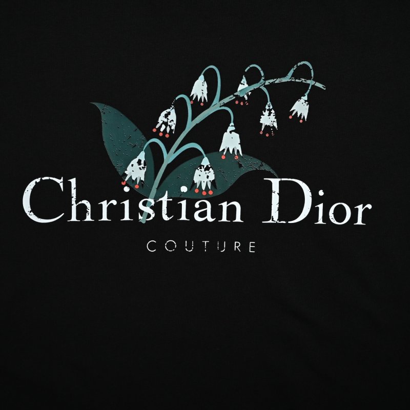 Christian Dior Couture Black Graphic T-Shirt view