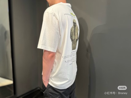 Stone Island White Graphic T-Shirt Formula Steel Autumn Winter view 3