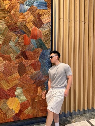 Acne Studios White Grid Check Shorts view 9
