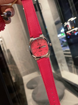 Omega Seamaster Inspired Red Dial Watch