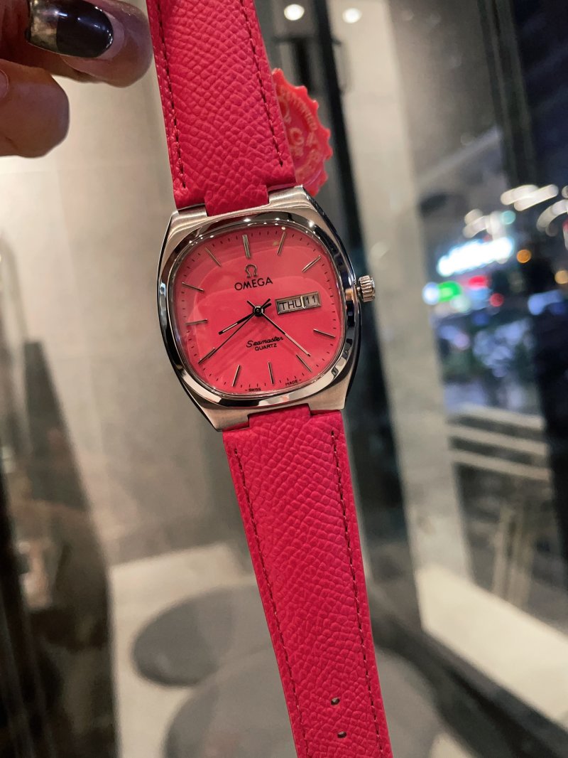 Omega Seamaster Inspired Red Dial Watch view