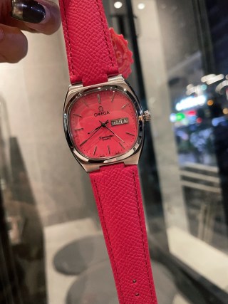 Omega Seamaster Inspired Red Dial Watch view 2