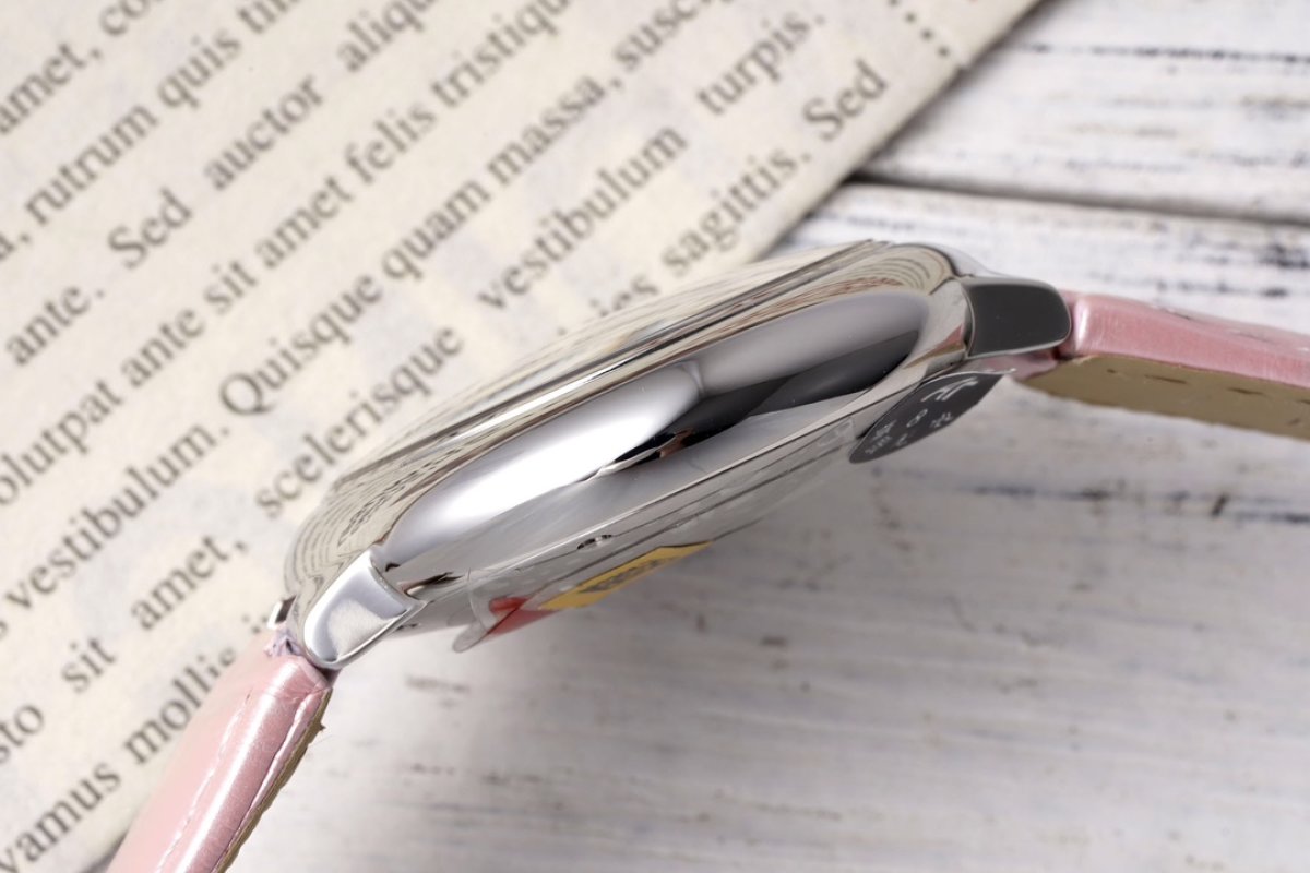 Cartier Ballon Bleu 33mm Pink Leather Automatic Watch view